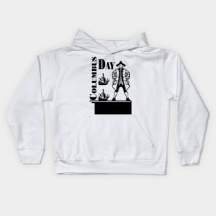 columbus day man Kids Hoodie